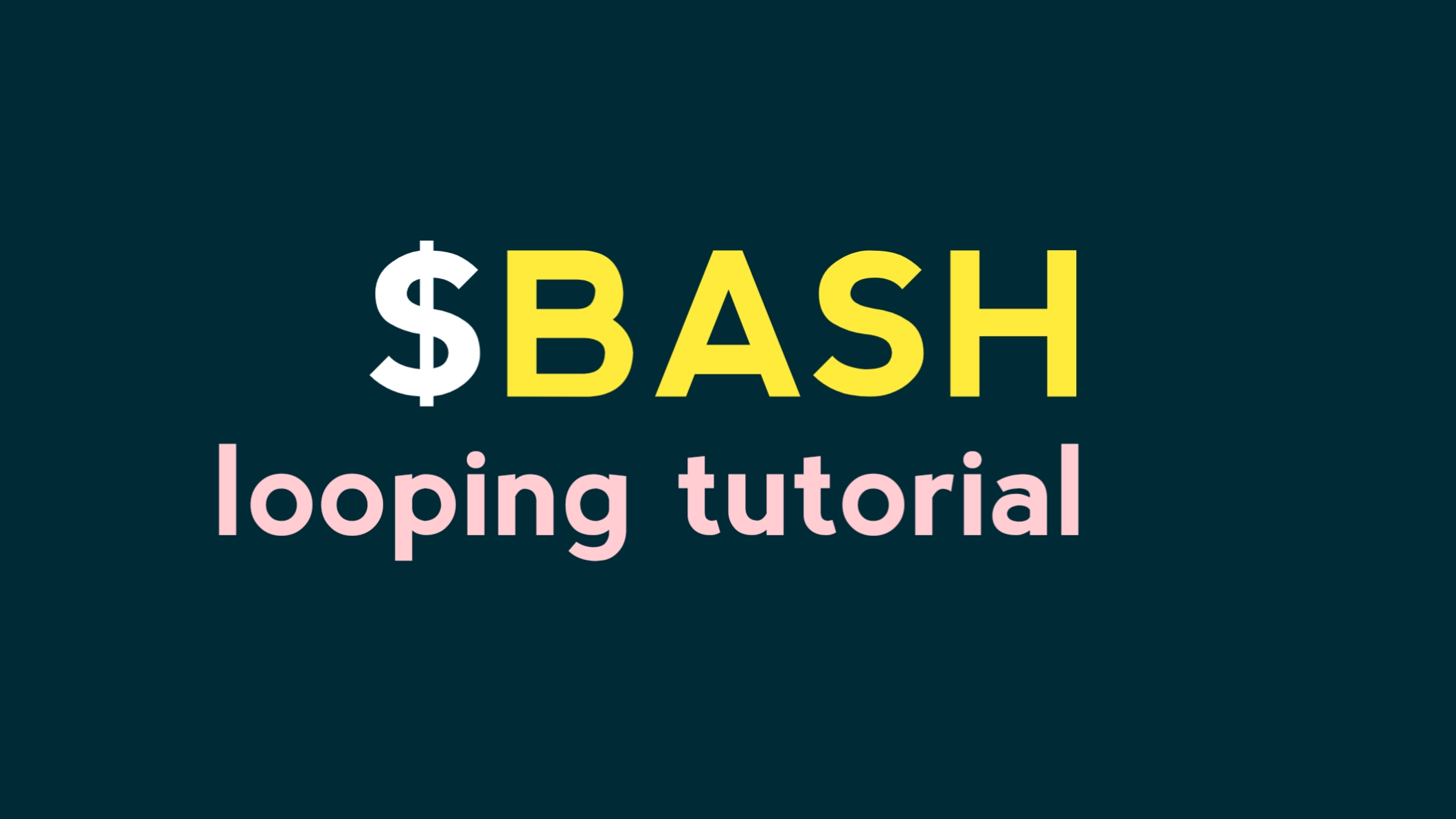 Cara buat loop script bash