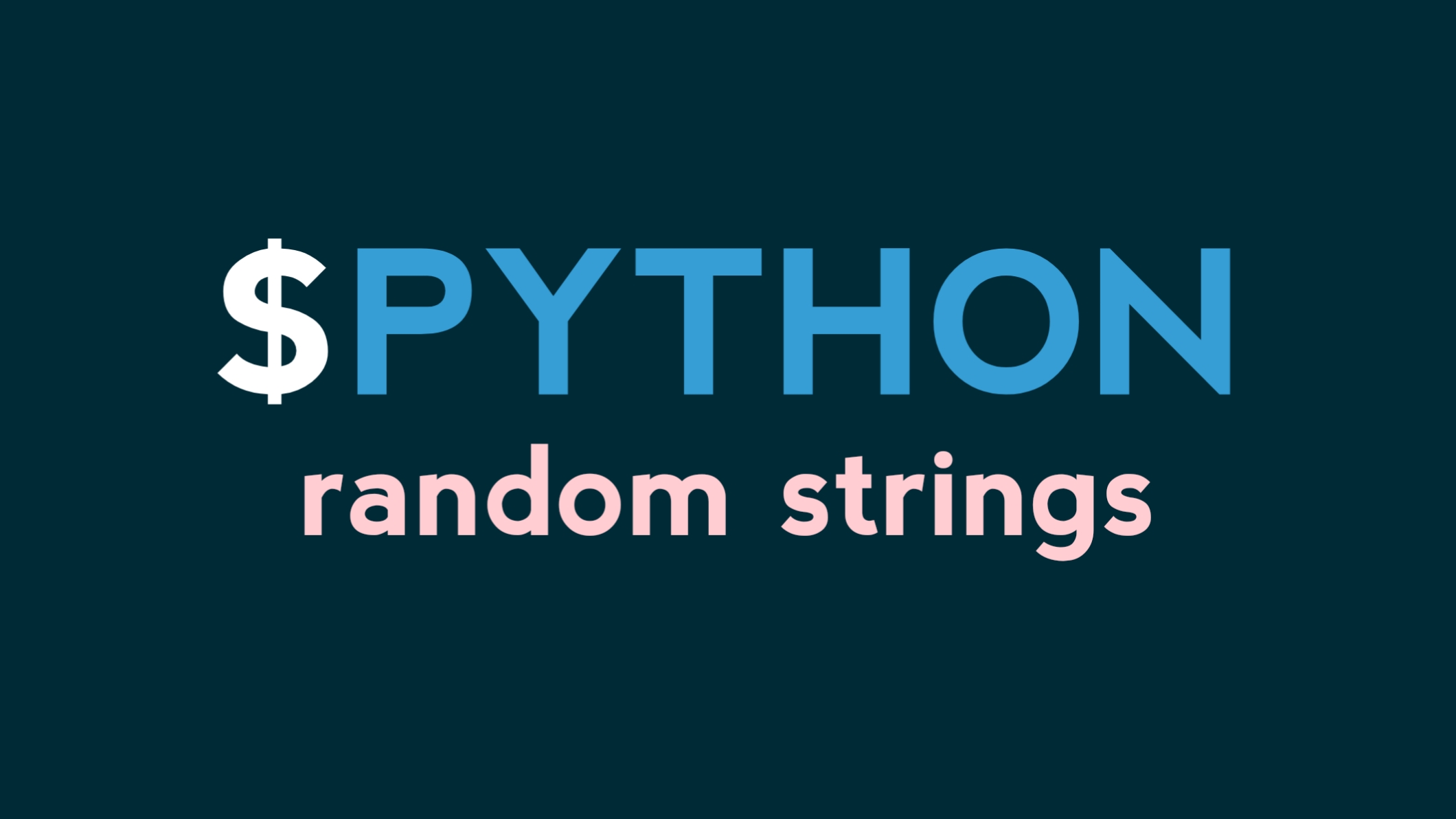 Featured image of post Cara buat random strings python